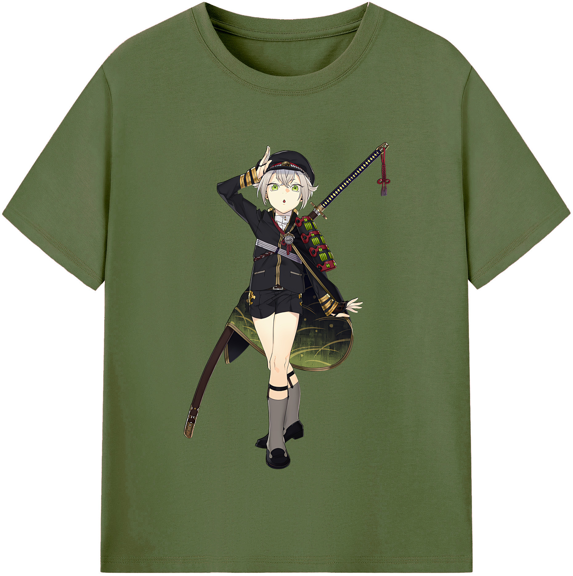 （画像用） 刀剣乱舞 Touken Ranbu 綿100％半袖Tシャツ（フロントプリント）